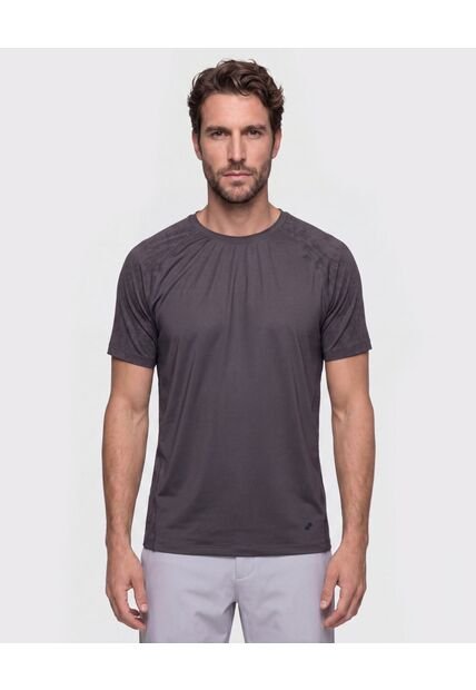 Camiseta Deportiva Con Detalle En Mangas   Para Hombre Gris Patprimo