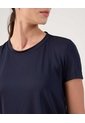 Camiseta Cola De Pato Texturizada  Para Mujer Azul Patprimo de Patprimo