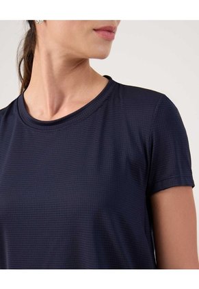 Camiseta Cola De Pato Texturizada Para Mujer Azul Patprimo