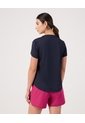 Camiseta Cola De Pato Texturizada  Para Mujer Azul Patprimo de Patprimo