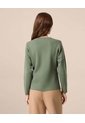 Saco Cárdigan Con Botones Joya   Para Mujer Verde Patprimo de Patprimo