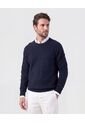 Saco Tejido Cuello Redondo Texturizado   Para Hombre Azul Patprimo de Patprimo