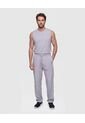 Camiseta Deportiva Unicolor   Para Hombre Gris Patprimo de Patprimo