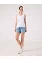 Camiseta Unicolor Deportiva   Para Mujer Blanco Patprimo de Patprimo