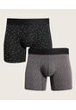 Pack X2 Boxer  Estampados En Algodón  X2 Para Hombre Negro Patprimo de Patprimo
