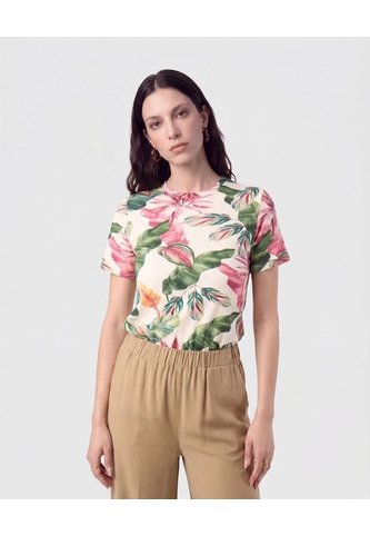 Camiseta Clásica Manga Corta   Para Mujer Verde Patprimo Patprimo