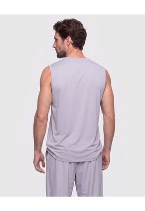 Camiseta Deportiva Unicolor   Para Hombre Gris Patprimo