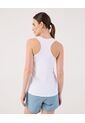 Camiseta Unicolor Deportiva   Para Mujer Blanco Patprimo de Patprimo