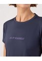 Camiseta Deportiva Con Estampado   Para Mujer Azul Patprimo de Patprimo