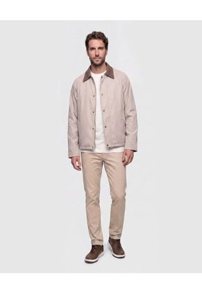 Camiseta Cuello Redondo Manga Corta Para Hombre Crema Patprimo