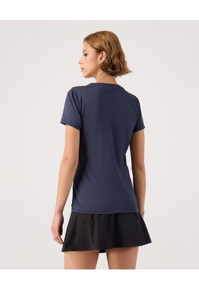 Camiseta Deportiva Con Estampado   Para Mujer Azul Patprimo