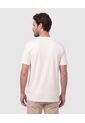 Camiseta Cuello Redondo Manga Corta   Para Hombre Crema Patprimo de Patprimo