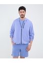 Chaqueta Unicolor Con Bolsillo  Para Hombre Azul Patprimo de Patprimo