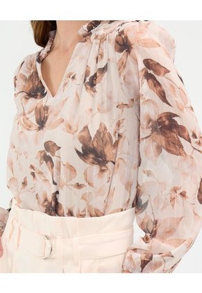 Blusa Para Mujer Manga Larga Color Café Marca Patprimo #30123411