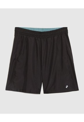 Bermuda Deportiva Con Bolsillos Para Hombre Negro Patprimo