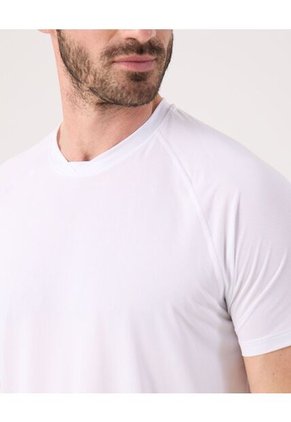 Camiseta Unicolor Deportiva   Para Hombre Blanco Patprimo