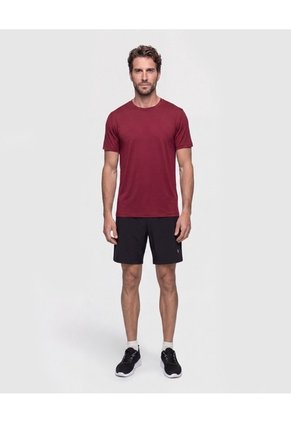 Camiseta Manga Corta Texturizada  Para Hombre Vino Patprimo