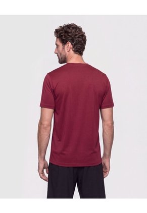 Camiseta Manga Corta Texturizada  Para Hombre Vino Patprimo