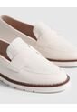 Mocasines Texturizados  Para Mujer Blanco Patprimo de Patprimo