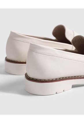 Mocasines Texturizados  Para Mujer Blanco Patprimo