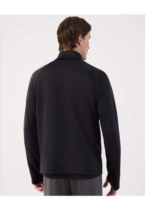 Buzo Unicolor Cuello Alto Para Hombre Negro Patprimo