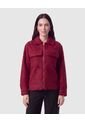 Chaqueta Unicolor Texturizada   Para Mujer Vino Patprimo de Patprimo