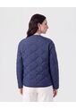 Chaqueta Acolchada Cuello Redondo   Para Mujer Azul Patprimo de Patprimo