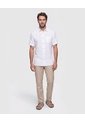 Camisa Manga Corta Texturizada   Para Hombre Blanco Patprimo de Patprimo