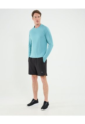 Camiseta Manga Larga Con Cuello Redondo   Para Hombre Verde Patprimo
