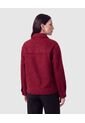Chaqueta Unicolor Texturizada   Para Mujer Vino Patprimo de Patprimo