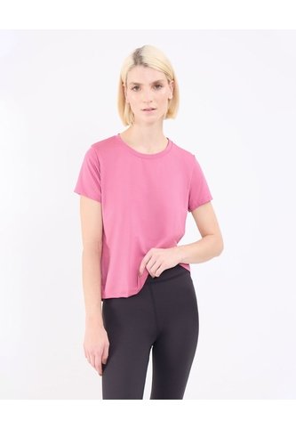 Camiseta Texturizada   Para Mujer Rosado Patprimo Patprimo