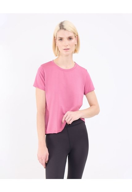Camiseta Texturizada   Para Mujer Rosado Patprimo