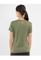 Camiseta Deportiva Cuello En V  Para Mujer Verde Patprimo de Patprimo