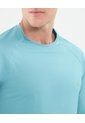 Camiseta Manga Larga Con Cuello Redondo   Para Hombre Verde Patprimo de Patprimo