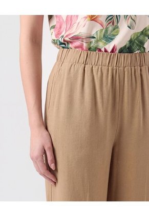 Pantalón Fluido Con Pretina Para Mujer Café Patprimo