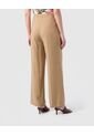 Pantalón Fluido Con Pretina   Para Mujer Café Patprimo de Patprimo