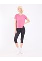 Camiseta Texturizada   Para Mujer Rosado Patprimo de Patprimo