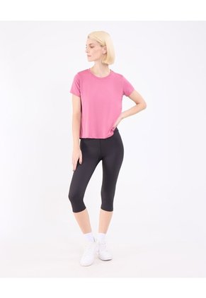 Camiseta Texturizada   Para Mujer Rosado Patprimo