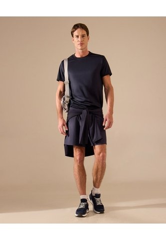 Bermuda Deportiva Con Elástico   Para Hombre Azul Patprimo Patprimo