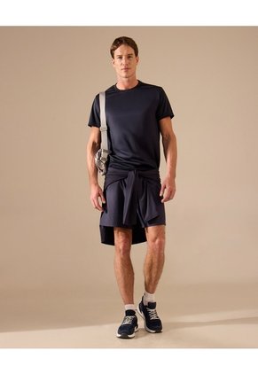 Bermuda Deportiva Con Elástico Para Hombre Azul Patprimo