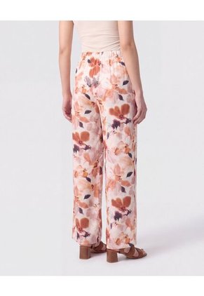 Pantalón Palazzo De Caída Fluida   Para Mujer Rosa Patprimo