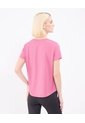 Camiseta Texturizada   Para Mujer Rosado Patprimo de Patprimo