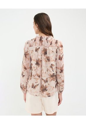 Blusa Para Mujer Manga Larga Color Café Marca Patprimo #30123411