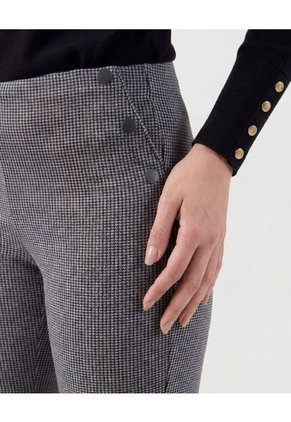 Leggings Con Botones Laterales Para Mujer Negro Patprimo