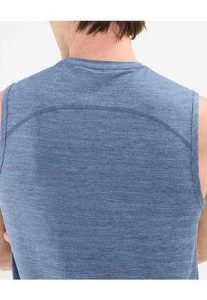 Bermuda Deportiva Con Elástico Para Hombre Azul Patprimo