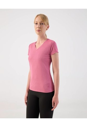 Camiseta Deportiva Cuello En V  Para Mujer Rosa Patprimo Patprimo