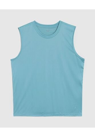Camiseta Deportiva Unicolor   Para Hombre Azul Patprimo Patprimo