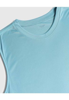Camiseta Deportiva Unicolor Para Hombre Azul Patprimo