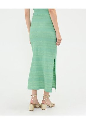 Falda Resortada  Para Mujer Verde Patprimo