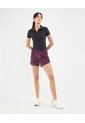 Short Deportivo Estampado  Para Mujer Morado Patprimo de Patprimo